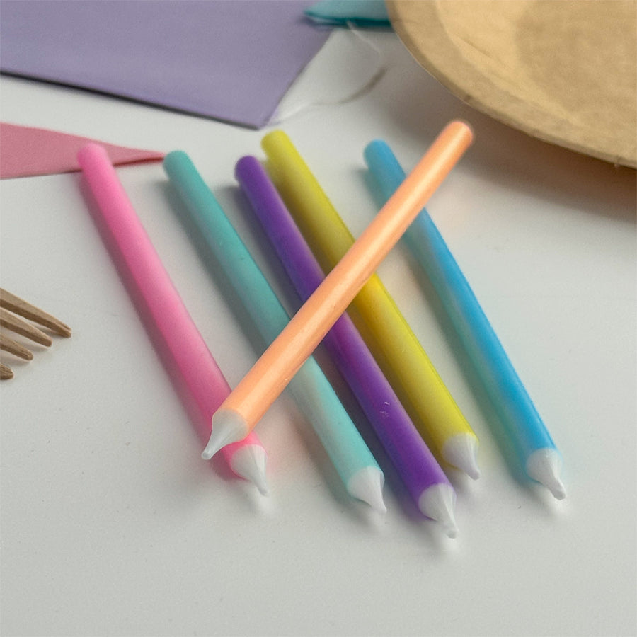 Velas altas multicolor